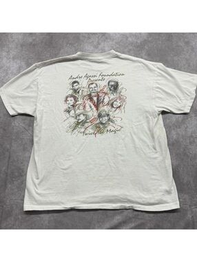 Vintage 1996 Andre Agassi Foundation Tee Single Stitch MGM Grand Robin William L